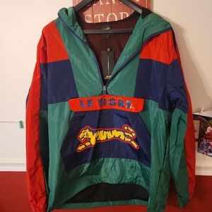 LE TIGRE XL color block Windbreaker NWT